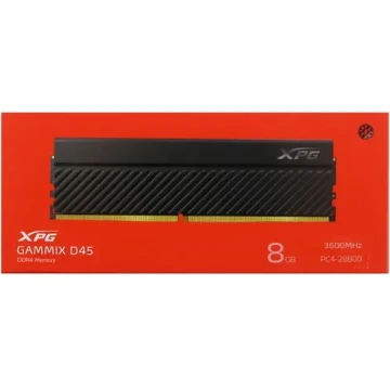Оперативная память 8 Gb 3600 MHz ADATA XPG GAMMIX D45G RGB Black (AX4U36008G18I-CBKD45)