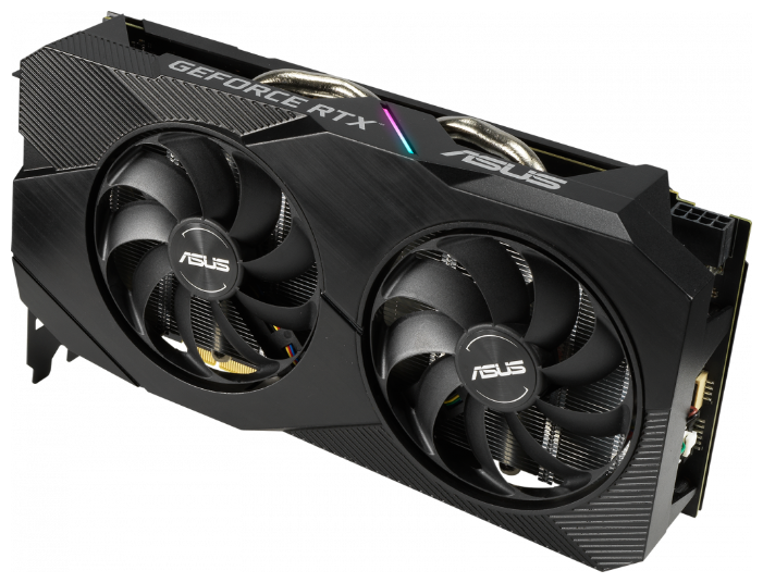 Видеокарта ASUS (DUAL-RTX2060-O6G-EVO) GeForce RTX 2060 6Gb DUAL OC EVO 90YV0CH2-M0NA00