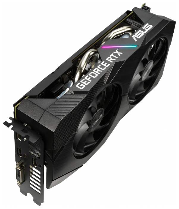 Видеокарта ASUS (DUAL-RTX2060-O6G-EVO) GeForce RTX 2060 6Gb DUAL OC EVO 90YV0CH2-M0NA00