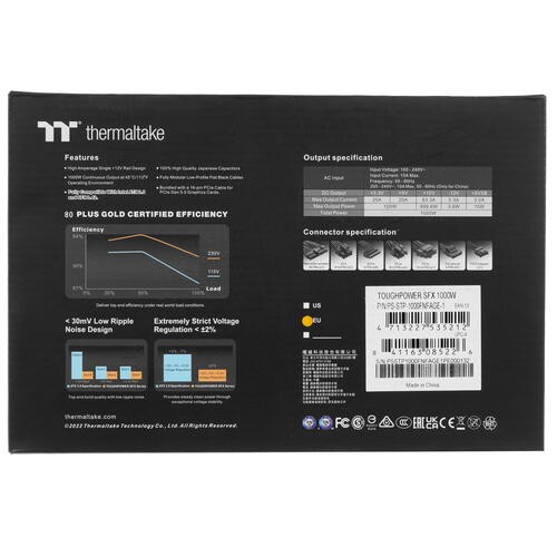 Блок питания Thermaltake 1000W TOUGHPOWER SFX PS-STP-1000FNFAGE-1