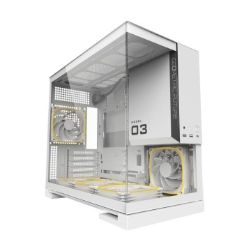 Компьютерный корпус Geometric Future Model 3 TG White with ARGB fans (1AM3NZWT00110)
