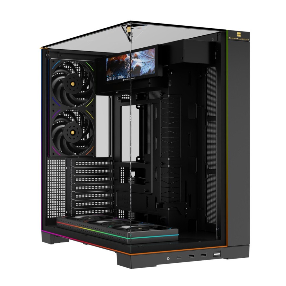 Компьютерный корпус Thermalright TR-A70 Vision FanUB TG Black (TRA70VFUBB)
