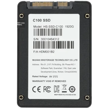 Твердотельный накопитель HIKVISION 1920 Gb C100 HS-SSD-C100/1920G