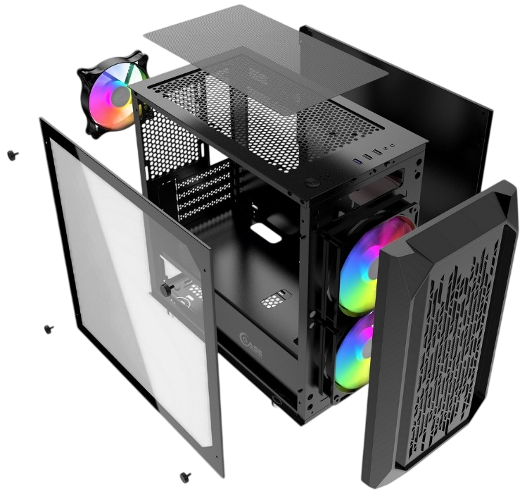 Компьютерный корпус Powercase ALISIO Micro X3B (CAMIB-L3)