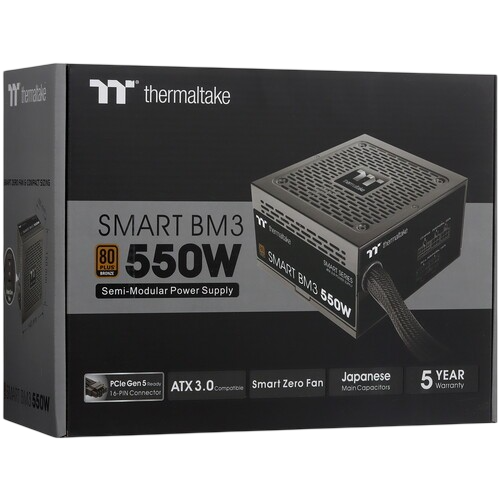 Блок питания Thermaltake 550W Smart BM3 0550 (PS-SPD-0550MNFABE-3) 16 Pin (PCIe 5.0 Connector Cable Details)