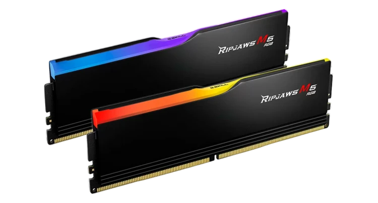 Оперативная память 64 Gb 6000 MHz G.Skill RIPJAWS M5 RGB Black (F5-6000J3238G32GX2-RM5RK)