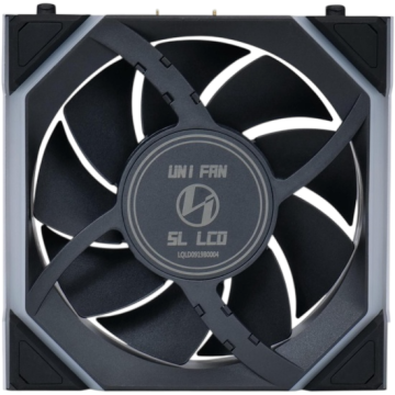 Вентилятор для корпуса Lian Li UNI FAN SL WIRELESS LCD 120 12SLLCD1W1B ARGB Black (G99.12SLLCD1W1B.R0)