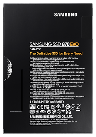 Твердотельный накопитель Samsung 2000 Gb 870 EVO (MZ-77E2T0BW)