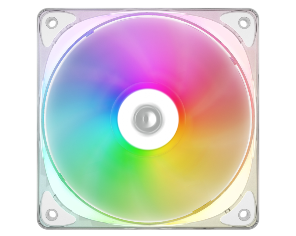 Вентилятор для корпуса ID-COOLING CRYSTAL 120 WHITE ARGB PWM
