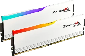 Оперативная память 32 Gb 6000 MHz G.Skill RIPJAWS M5 NEO RGB White (F5-6000J3636F16GX2-RM5NRW)