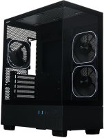 Компьютерный корпус XASTRA Q400M 3ARGB-FG-C6-UC ARGB Black (Q400M-3FG12A-C6-UC)