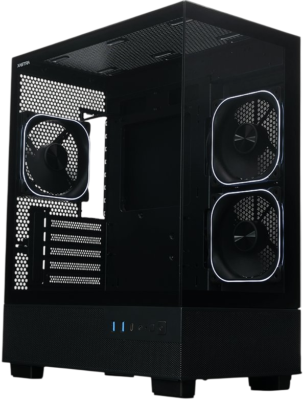 Компьютерный корпус XASTRA Q400M 3ARGB-FG-C6-UC ARGB Black (Q400M-3FG12A-C6-UC)