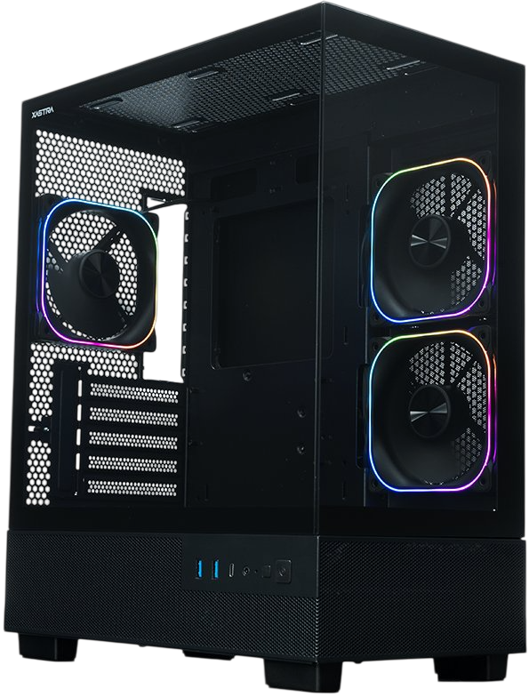 Компьютерный корпус XASTRA Q400M 3ARGB-FG-C6-UC ARGB Black (Q400M-3FG12A-C6-UC)