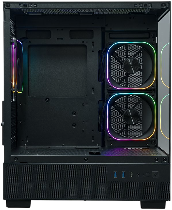 Компьютерный корпус XASTRA Q400M 3ARGB-FG-C6-UC ARGB Black (Q400M-3FG12A-C6-UC)