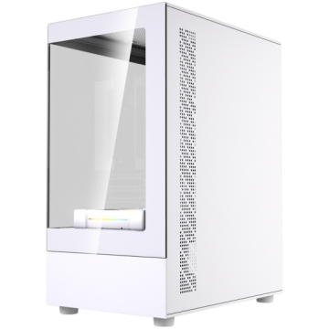 Компьютерный корпус Powercase Vision Micro M1 TG ARGB White (CVMM1W-A3)