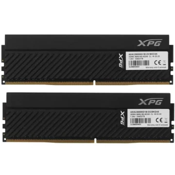 Оперативная память 16 Gb 3600 MHz ADATA XPG GAMMIX D45 Black (AX4U36008G18I-DCBKD45)