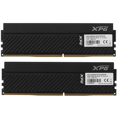 Оперативная память 16 Gb 3600 MHz ADATA XPG GAMMIX D45 Black (AX4U36008G18I-DCBKD45)