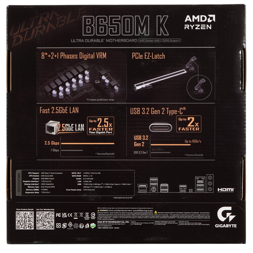 Материнская плата Gigabyte B650M K