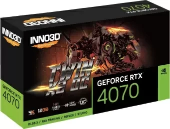 Видеокарта INNO3D (N40702-126XX-185252N) GeForce RTX 4070 12GB TWIN X2 OC