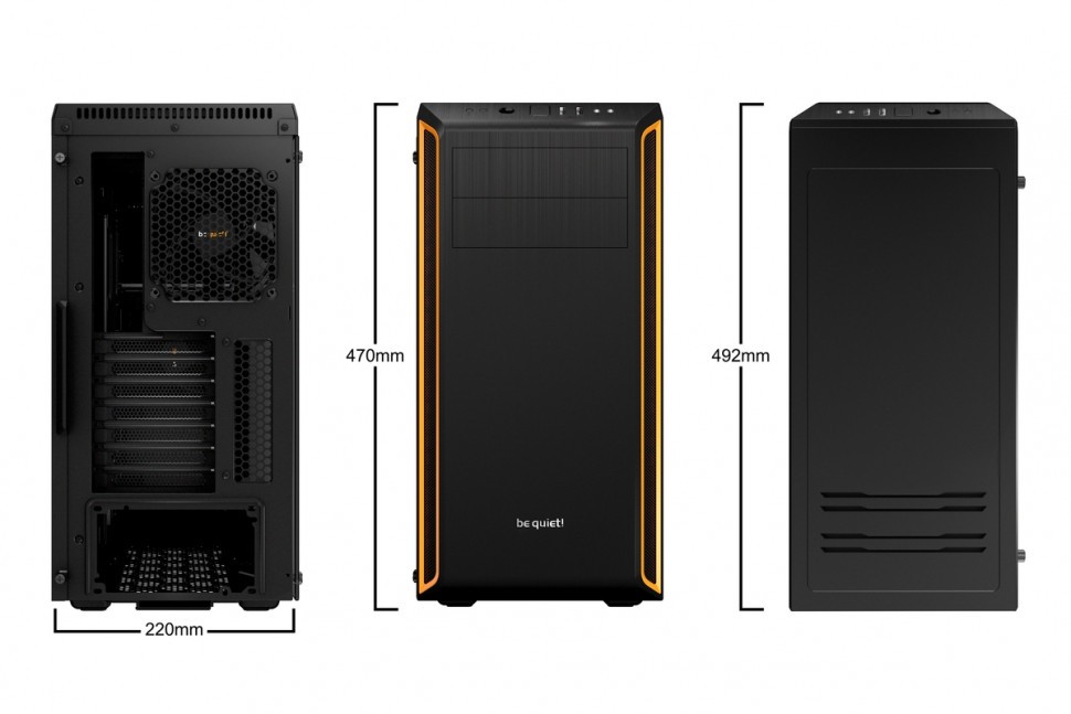 Компьютерный корпус Be Quiet! PURE BASE 600 WINDOW Orange BGW20