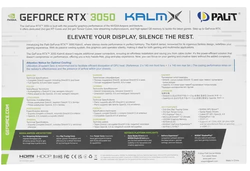 Видеокарта Palit (NE63050018JE-1070H) GeForce RTX 3050 6GB KALMX