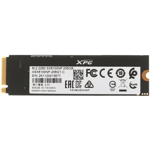 Твердотельный накопитель ADATA 256 Gb ASX8100NP-256GT-C XPG