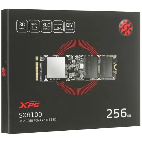 Твердотельный накопитель ADATA 256 Gb ASX8100NP-256GT-C XPG