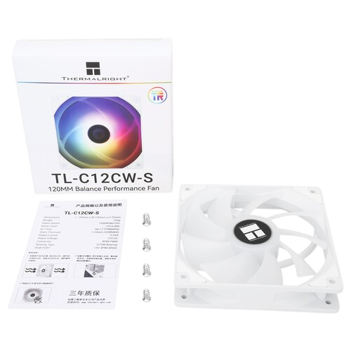 Комплект вентиляторов для корпуса Thermalright TL-C12CW-S ARGB White (TRTLC12CWS.3P)