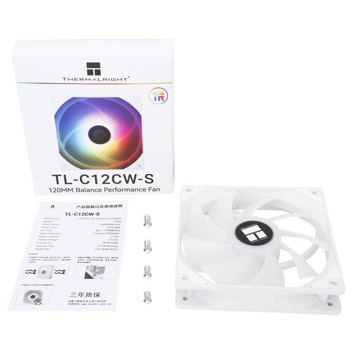 Комплект вентиляторов для корпуса Thermalright TL-C12CW-S ARGB White (TRTLC12CWS.3P)