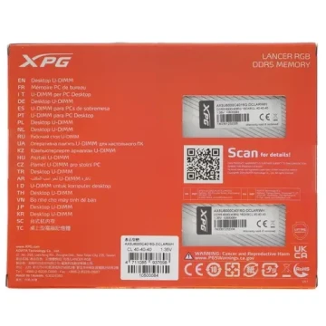 Оперативная память 32 Gb 6000 MHz ADATA XPG (AX5U6000C4016G-DCLARWH)