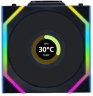 Комплект вентиляторов для корпуса Lian Li UNI FAN SL WIRELESS LCD 120 ARGB Black (G99.12SLLCD1W3B.R0)