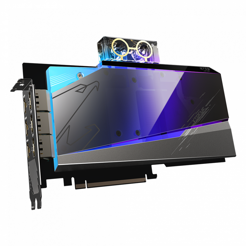 Видеокарта GIGABYTE (GV-N3080AORUSX WB-10GD) GeForce RTX 3080 10GB XTREME WATERFORCE WB 10G