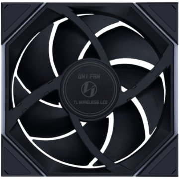 Вентилятор для корпуса Lian Li UNI FAN TL WIRELESS LCD 140 Reverse Blade 14RTLLCD1W1B Black (G99.14RTLLCD1W1B.R0)