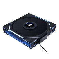 Вентилятор для корпуса Lian Li UNI FAN TL WIRELESS LCD 140 Reverse Blade 14RTLLCD1W1B Black (G99.14RTLLCD1W1B.R0)