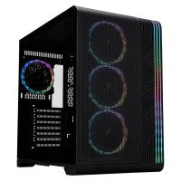 Компьютерный корпус 1STPLAYER VT7 ARGB Black (VT7-BK-4FS7)