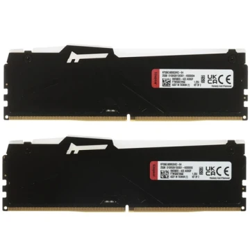 Оперативная память 64 Gb 5600 MHz Kingston FURY Beast RGB Black (KF556C40BB2AK2-64)