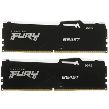 Оперативная память 64 Gb 5600 MHz Kingston FURY Beast RGB Black (KF556C40BB2AK2-64)