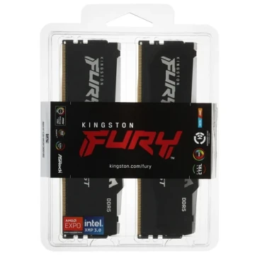 Оперативная память 64 Gb 5600 MHz Kingston FURY Beast RGB Black (KF556C40BB2AK2-64)