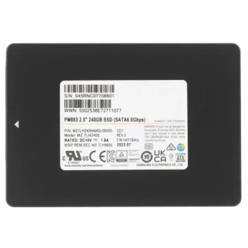 Твердотельный накопитель Samsung 240 Gb ENTERPRISE MZ7LH240HAHQ-00005