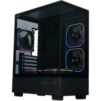 Компьютерный корпус XASTRA Q400M 5ARGB-FG-C6-UC ARGB Black (Q400M-5FG12A-C6-UC)
