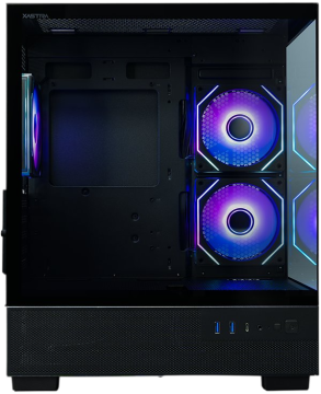 Компьютерный корпус XASTRA Q400M 3ARGB-C6-UC ARGB Black (Q400M-3FM12A-C6-UC)
