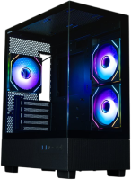 Компьютерный корпус XASTRA Q400M 3ARGB-C6-UC ARGB Black (Q400M-3FM12A-C6-UC)