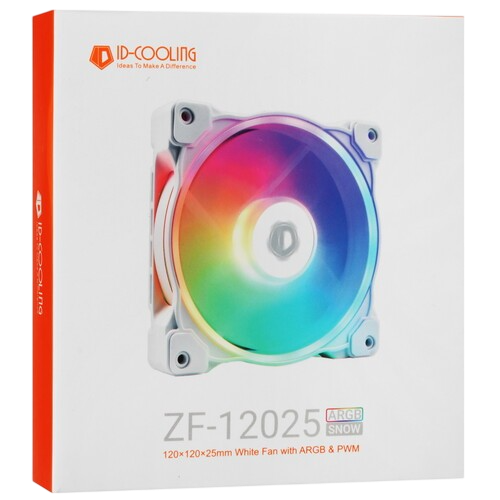 Вентилятор для корпуса ID-COOLING PWM RGB ZF-12025-ARGB-SNOW