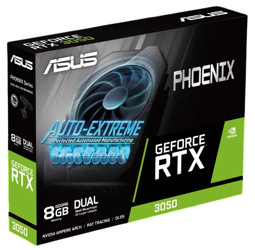 Видеокарта ASUS (PH-RTX3050-8G-V2) GeForce RTX 3050 8GB 90YV0GH8-M0NA00