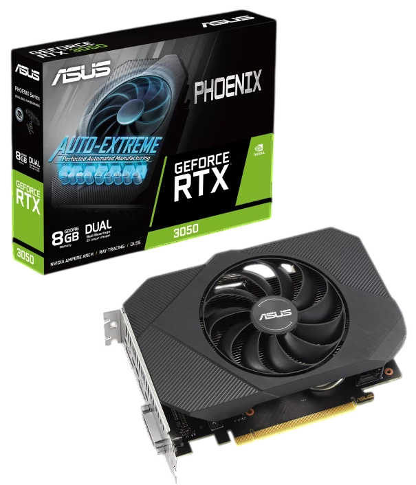 Видеокарта ASUS (PH-RTX3050-8G-V2) GeForce RTX 3050 8GB 90YV0GH8-M0NA00