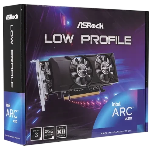 Видеокарта ASRock (A310 LP 4G) Intel Arc A310 4GB Low Profile
