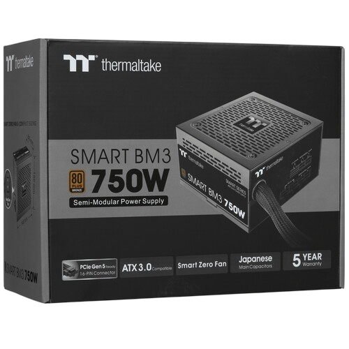 Блок питания Thermaltake 750W Smart BM3 0550 (PS-SPD-0750MNFABE-3) 16 Pin (PCIe 5.0 Connector Cable Details)