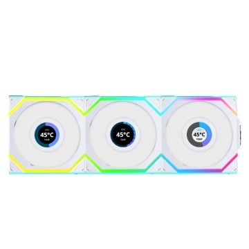 Комплект вентиляторов для корпуса Lian Li UNI FAN SL WIRELESS LCD 120 ARGB White 12SLLCD1W3W (G99.12SLLCD1W3W.R0)