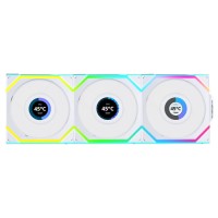 Комплект вентиляторов для корпуса Lian Li UNI FAN SL WIRELESS LCD 120 ARGB White 12SLLCD1W3W (G99.12SLLCD1W3W.R0)