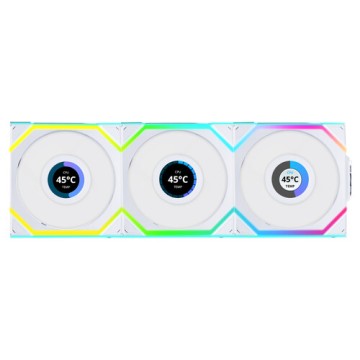 Комплект вентиляторов для корпуса Lian Li UNI FAN SL WIRELESS LCD 120 ARGB White 12SLLCD1W3W (G99.12SLLCD1W3W.R0)